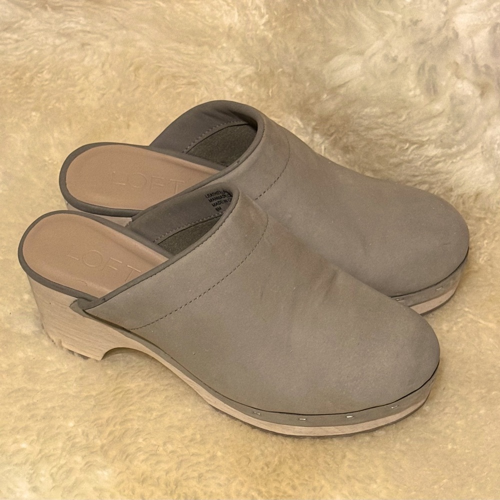 Loft Suede Clogs - image 3